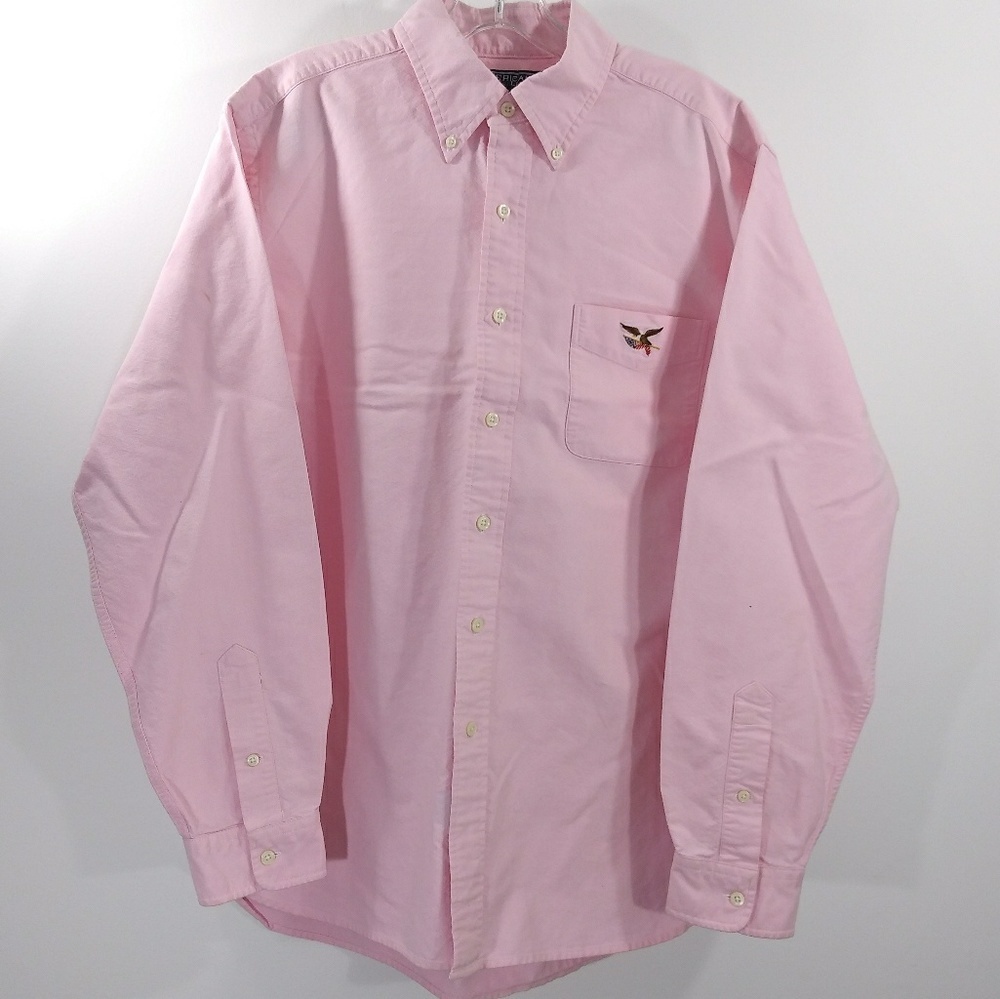 American Living Men's Long Sleeve Button Down Sz L